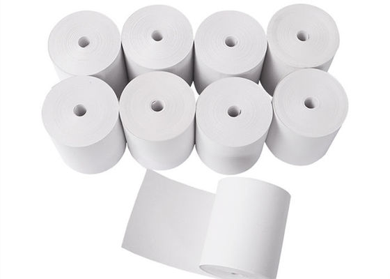 Weiße Coreless 50gsm 80mmx80mm Positions-Thermopapier-Rolle