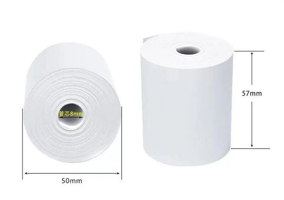 65gsm 32mm druckte Thermopapier Rolls mit schwarzem Kunststoffkern